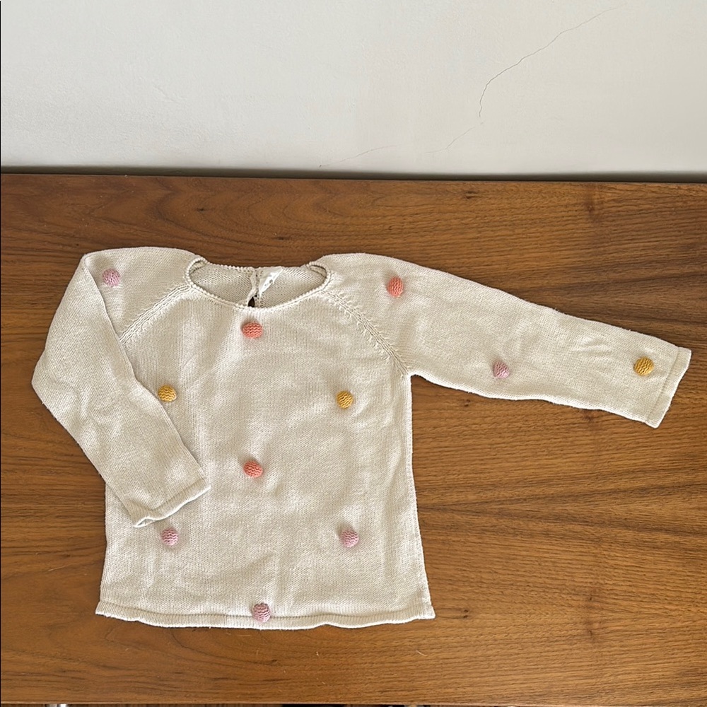 Tun Tun cotton Pompom sweater